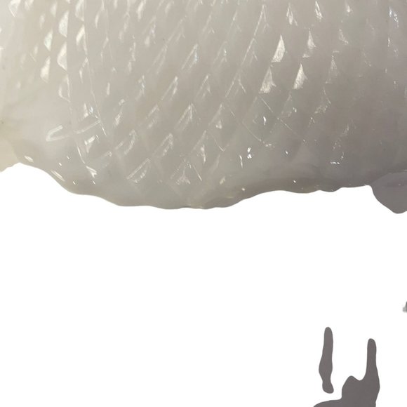 Vintage HAZEL ATLAS Co. Milk Glass Bowl 1950s Square Dish 6.25" Square x 1.75" - Picture 4 of 7